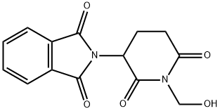 1H-Isoindole-1,3(2H)-dione, 2-[1-(hydroxymethyl)-2,6-dioxo-3-piperidinyl]- Struktur