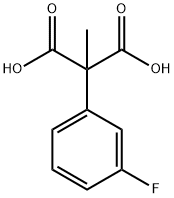 Propanedioic acid, 2-(3-fluorophenyl)-2-methyl- Struktur