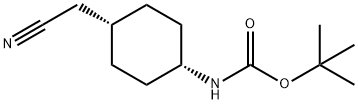 tert-Butyl (cis-4-(cyanomethyl)cyclohexyl)carbamate Struktur