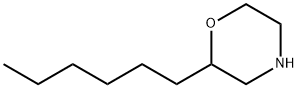 Morpholine, 2-hexyl- Struktur