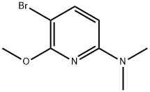 5-Bromo-6-methoxy-N,N-dimethylpyridin-2-amine Struktur