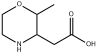 3-Morpholineacetic acid, 2-methyl- Struktur