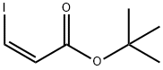 2-Propenoic acid, 3-iodo-, 1,1-dimethylethyl ester, (2Z)- Struktur