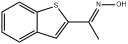 (E)-1-(Benzo[b]thiophen-2-yl)ethanone Oxime Struktur