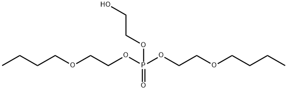 Bis(2-butoxyethyl) hydroxyethyl phosphate Struktur