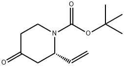 1-Piperidinecarboxylic acid, 2-ethenyl-4-oxo-, 1,1-dimethylethyl ester, (2S)- Struktur