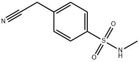 Benzenesulfonamide, 4-(cyanomethyl)-N-methyl- Struktur