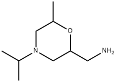 2-Morpholinemethanamine,6-methyl-4-(1-methylethyl)- Struktur