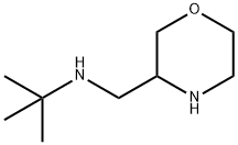 3-Morpholinemethanamine, N-(1,1-dimethylethyl)- Struktur