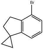 Spiro[cyclopropane-1,1'-[1H]indene], 4'-bromo-2',3'-dihydro- Struktur