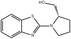 2-Pyrrolidinemethanol, 1-(2-benzothiazolyl)-, (2S)- Struktur