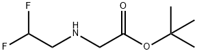 Glycine, N-(2,2-difluoroethyl)-, 1,1-dimethylethyl ester Struktur