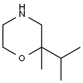 Morpholine, 2-methyl-2-(1-methylethyl)- Struktur