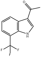 1-[7-(trifluoromethyl)-1H-indol-3-yl]ethan-1-one Struktur