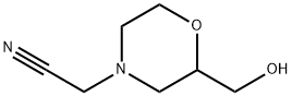 4-Morpholineacetonitrile,2-(hydroxymethyl)- Struktur