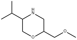 Morpholine,2-(methoxymethyl)-5-(1-methylethyl)- Struktur