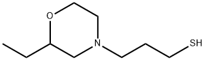 4-Morpholinepropanethiol, 2-ethyl Struktur