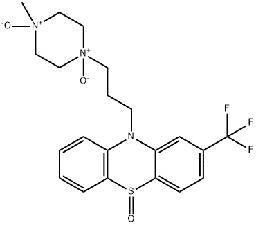 10H-Phenothiazine, 10-[3-(4-methyl-1,4-dioxido-1-piperazinyl)propyl]-2-(trifluoromethyl)-, 5-oxide Struktur