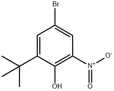 Phenol, 4-bromo-2-(1,1-dimethylethyl)-6-nitro- Struktur