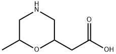 2-Morpholineaceticacid,6-methyl- Struktur