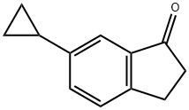 1H-Inden-1-one, 6-cyclopropyl-2,3-dihydro- Struktur