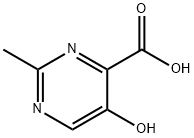 4-Pyrimidinecarboxylic acid, 5-hydroxy-2-methyl- Struktur