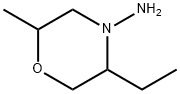 4-Morpholinamine, 5-ethyl-2-methyl- Struktur