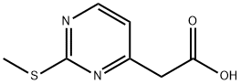 4-Pyrimidineacetic acid, 2-(methylthio)- Struktur