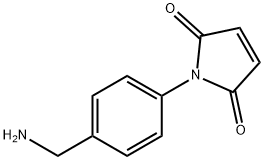 1H-Pyrrole-2,5-dione, 1-[4-(aminomethyl)phenyl]- Struktur