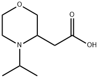 3-Morpholineacetic acid, 4-(1-methylethyl)- Structure