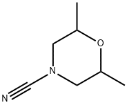 4-Morpholinecarbonitrile, 2,6-dimethyl- Struktur