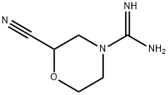 4-Morpholinecarboximidamide, 2-cyano Struktur