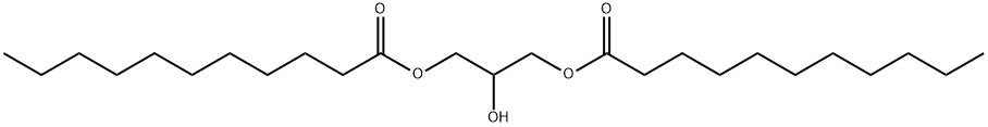 Undecanoic acid, 1,1'-(2-hydroxy-1,3-propanediyl) ester Struktur