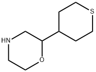 Morpholine,2-(tetrahydro-2H-thiopyran-4-yl)- Struktur