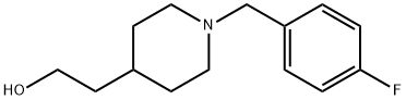 4-Piperidineethanol, 1-[(4-fluorophenyl)methyl]- Struktur