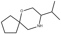 6-Oxa-9-azaspiro[4.5]decane, 8-(1-methylethyl)- Struktur