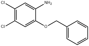 Benzenamine, 4,5-dichloro-2-(phenylmethoxy)- Struktur