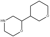 Morpholine,2-(tetrahydro-2H-pyran-3-yl)- Struktur