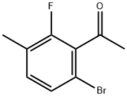 Ethanone, 1-(6-bromo-2-fluoro-3-methylphenyl)- Struktur