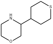 Morpholine, 3-(tetrahydro-2H-thiopyran-4-yl)- Structure