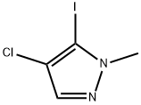 1H-Pyrazole, 4-chloro-5-iodo-1-methyl- Struktur