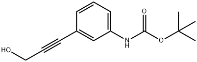 Carbamic acid, [3-(3-hydroxy-1-propynyl)phenyl]-, 1,1-dimethylethyl ester (9CI) Structure