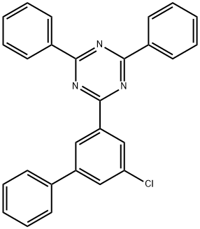 2-(5-chloro-[1,1'-biphenyl]-3-yl)-4,6-diphenyl-1,3,5-triazine Struktur