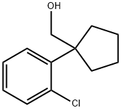 Cyclopentanemethanol, 1-(2-chlorophenyl)- Struktur