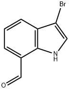 1H-Indole-7-carboxaldehyde, 3-bromo- Struktur