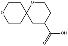 1,9-DIOXASPIRO[5.5]UNDECANE-4-CARBOXYLIC ACID Struktur