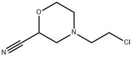 2-Morpholinecarbonitrile,4-(2-chloroethyl)- Struktur