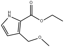 1H-Pyrrole-2-carboxylic acid, 3-(methoxymethyl)-, ethyl ester Struktur