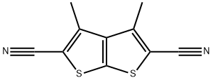 3,4-dimethylthieno[2,3-b]thiophene-2,5-dicarbonitrile Struktur