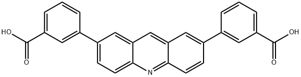 3,3'-(acridine-2,7-diyl)dibenzoic acid Struktur